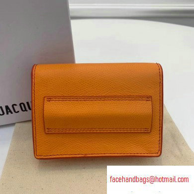 Jacquemus Leather La Ceinture Bello Belt Bag Orange