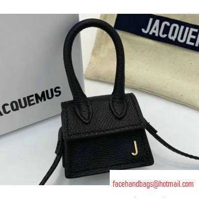 Jacquemus Leather Le Petit Chiquito Bag Black