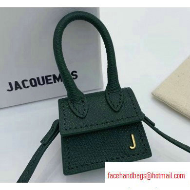 Jacquemus Leather Le Petit Chiquito Bag Dark Green - Click Image to Close