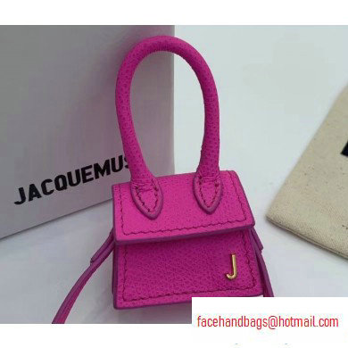 Jacquemus Leather Le Petit Chiquito Bag Fuchsia