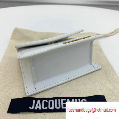 Jacquemus Leather Le Piccolo Micro Chain Bag White