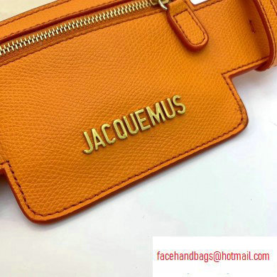 Jacquemus Leather Le Porte Ceinture Belt Orange