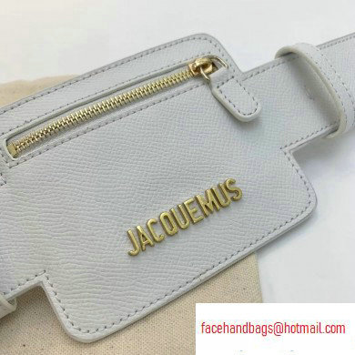 Jacquemus Leather Le Porte Ceinture Belt White