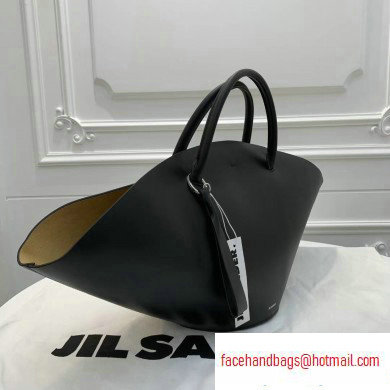 Jil Sander Large Sombrero Tote Bag Black