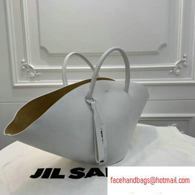 Jil Sander Large Sombrero Tote Bag White - Click Image to Close