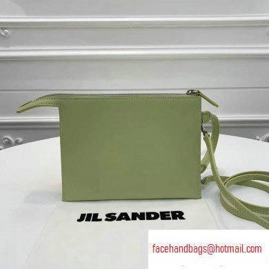 Jil Sander Tootie Leather Crossbody and Clutch Bag Green