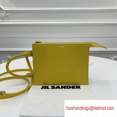 Jil Sander Tootie Leather Crossbody and Clutch Bag Yellow