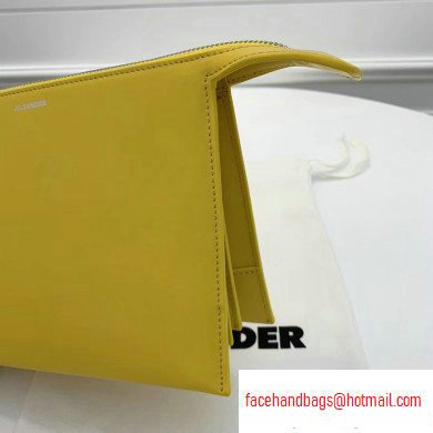 Jil Sander Tootie Leather Crossbody and Clutch Bag Yellow - Click Image to Close