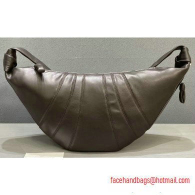 Lemaire Large Croissant Cross-body Bag Coffee