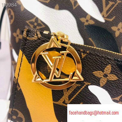 Louis Vuitton LVxLoL Neverfull MM Bag M45201 Gold/Silver Print 2020