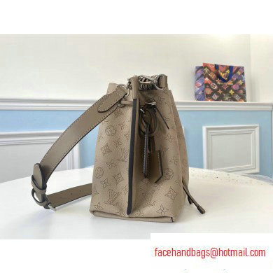 Louis Vuitton Mahina Calf Muria Bucket Bag M55799 Galet 2020