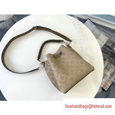 Louis Vuitton Mahina Calf Muria Bucket Bag M55799 Galet 2020