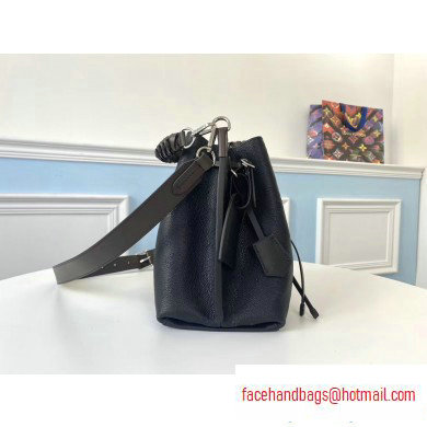 Louis Vuitton Mahina Calf Muria Bucket Bag M55800 Black 2020