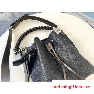 Louis Vuitton Mahina Calf Muria Bucket Bag M55800 Black 2020