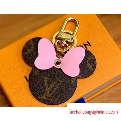 Louis Vuitton Monogram Canvas Bag Charm and Key Holder Mickey Pink 2020
