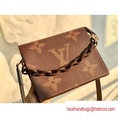 Louis Vuitton Monogram Giant Canvas Toiletry Pouch 26 Bag with Chain and Strap Brown 2020 - Click Image to Close