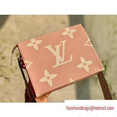 Louis Vuitton Monogram Giant Canvas Toiletry Pouch 26 Bag with Chain and Strap Rounge 2020
