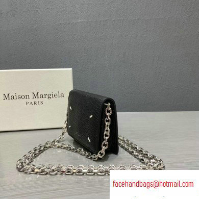 Maison Margiela Leather Chain Wallet Black