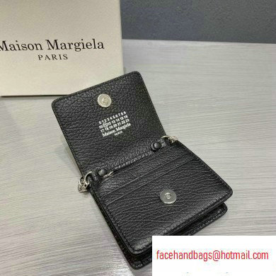 Maison Margiela Leather Chain Wallet Black