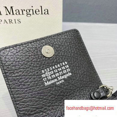 Maison Margiela Leather Chain Wallet Black - Click Image to Close