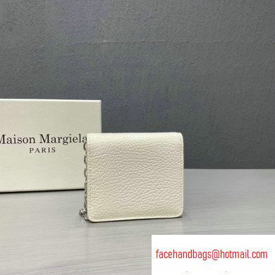 Maison Margiela Leather Chain Wallet White - Click Image to Close