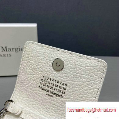 Maison Margiela Leather Chain Wallet White