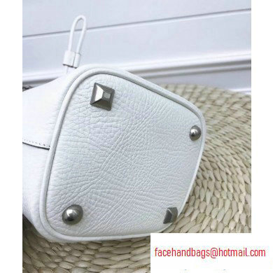 Maison Margiela Textured Leather 5AC Bucket Bag White - Click Image to Close