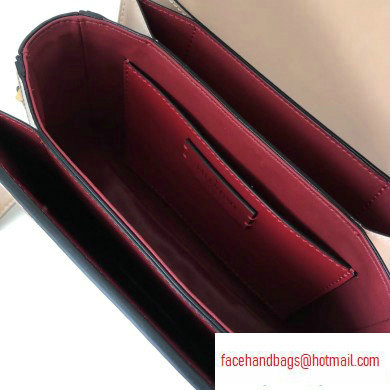 Valentino Small VLocker Leather Saddle Bag Nude 2020