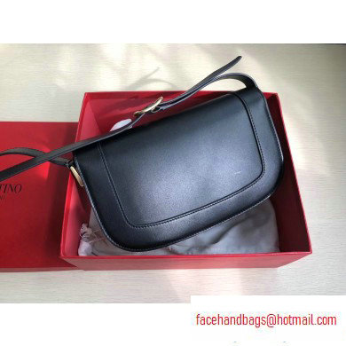 Valentino Supervee Calfskin Crossbody Large Bag Black 2020 - Click Image to Close