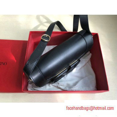 Valentino Supervee Calfskin Crossbody Large Bag Black 2020