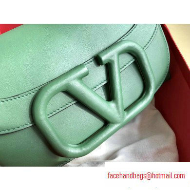 Valentino Supervee Calfskin Crossbody Large Bag Green 2020 - Click Image to Close