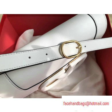 Valentino Supervee Calfskin Crossbody Large Bag White 2020 - Click Image to Close