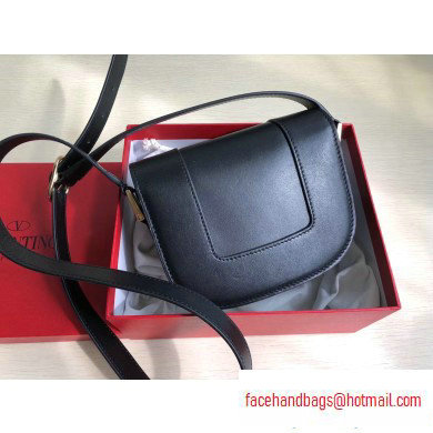 Valentino Supervee Calfskin Crossbody Small Bag Black 2020