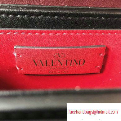 Valentino Supervee Calfskin Crossbody Small Bag Burgundy 2020