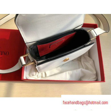 Valentino Supervee Calfskin Crossbody Small Bag White 2020 - Click Image to Close