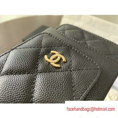 chanel caviar leather classic clutch with chain black with golden hardware 2020