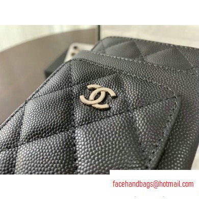 chanel caviar leather classic clutch with chain black with silver hardware 2020 chanel caviar leather classic clutch with chain black with silver hardware 2020