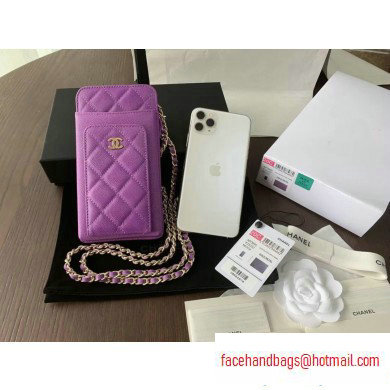 chanel caviar leather classic clutch with chain purple with golden hardware 2020 chanel caviar leather classic clutch with chain purple with golden hardware 2020