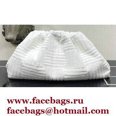 Bottega Veneta Cotton Sponge Clutch Pouch Bag White 2021