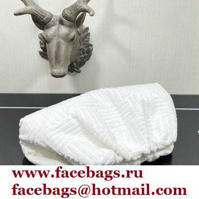 Bottega Veneta Cotton Sponge Clutch Pouch Bag White 2021 - Click Image to Close