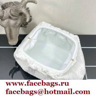 Bottega Veneta Cotton Sponge Clutch Pouch Bag White 2021 - Click Image to Close