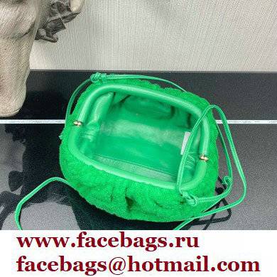 Bottega Veneta Cotton Sponge Clutch with Strap Mini Pouch Bag Green 2021 - Click Image to Close