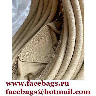 Bottega Veneta Double Knot Mini Tubular Leather Top Handle Bag Apricot 2021