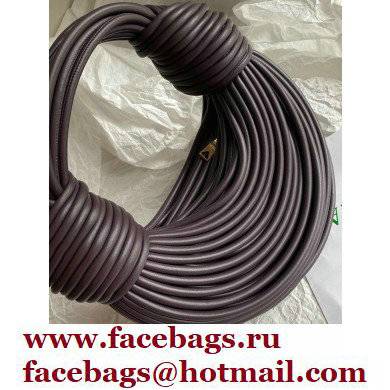 Bottega Veneta Double Knot Mini Tubular Leather Top Handle Bag Coffee 2021