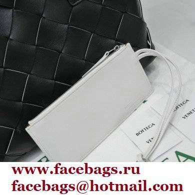 Bottega Veneta Intrecciato Leather Cabat Tote Bag Black 2021 - Click Image to Close