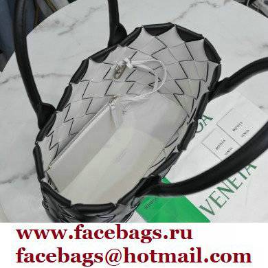 Bottega Veneta Intrecciato Leather Cabat Tote Bag Black 2021