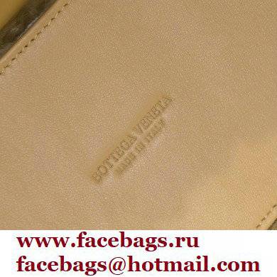 Bottega Veneta Intrecciato Shearling Arco Tote Bag Apricot 2021 - Click Image to Close