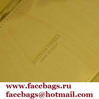 Bottega Veneta Intrecciato Shearling Arco Tote Bag Yellow 2021 - Click Image to Close