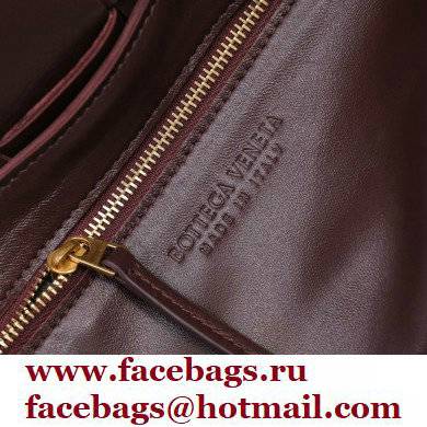 Bottega Veneta Intreccio Cassette Cross-body Bag Grained Leather Burgundy 2021 - Click Image to Close