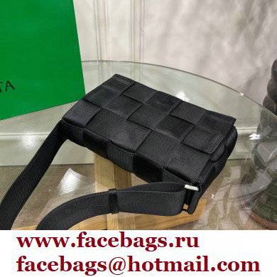 Bottega Veneta Intreccio Cassette Cross-body Bag Webbing Black 2021 - Click Image to Close